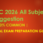 SSC 2026 All Subject Suggestion